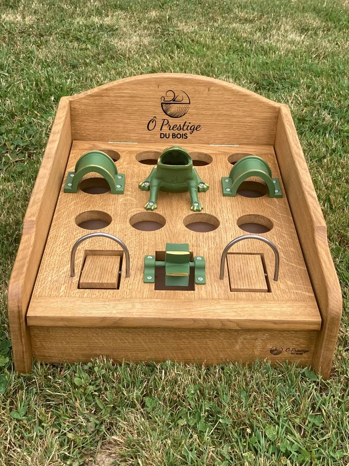 Jeu de la grenouille, fabriqué par Ô Prestige du Bois