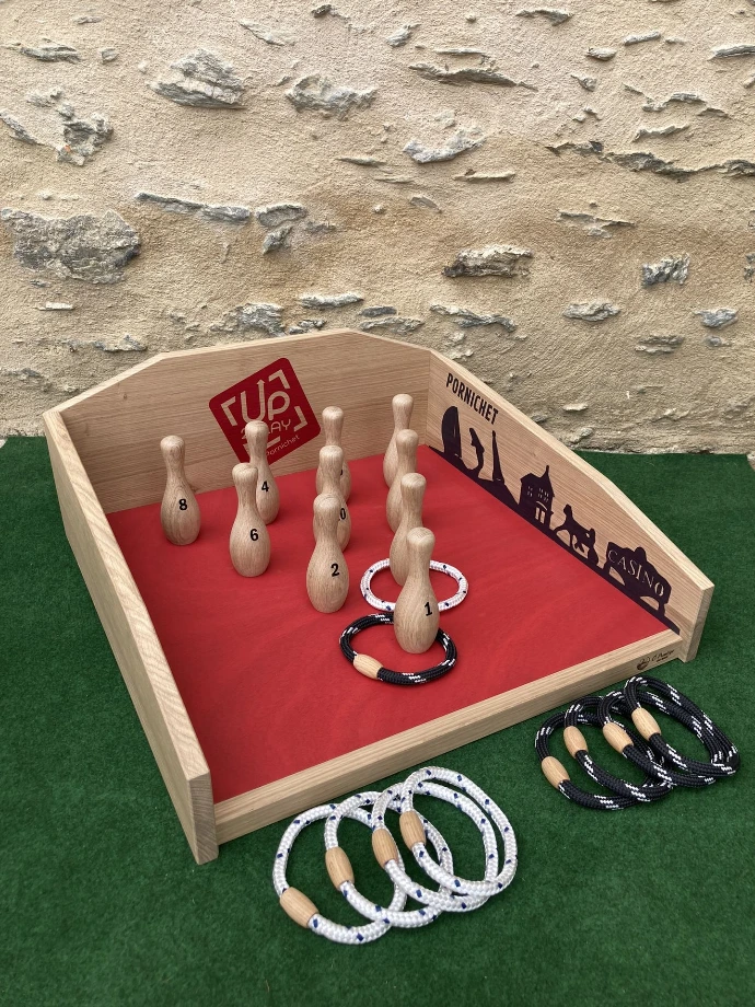 Jeu des anneaux, jeu artisanal fabriqué par Ô Prestige du Bois