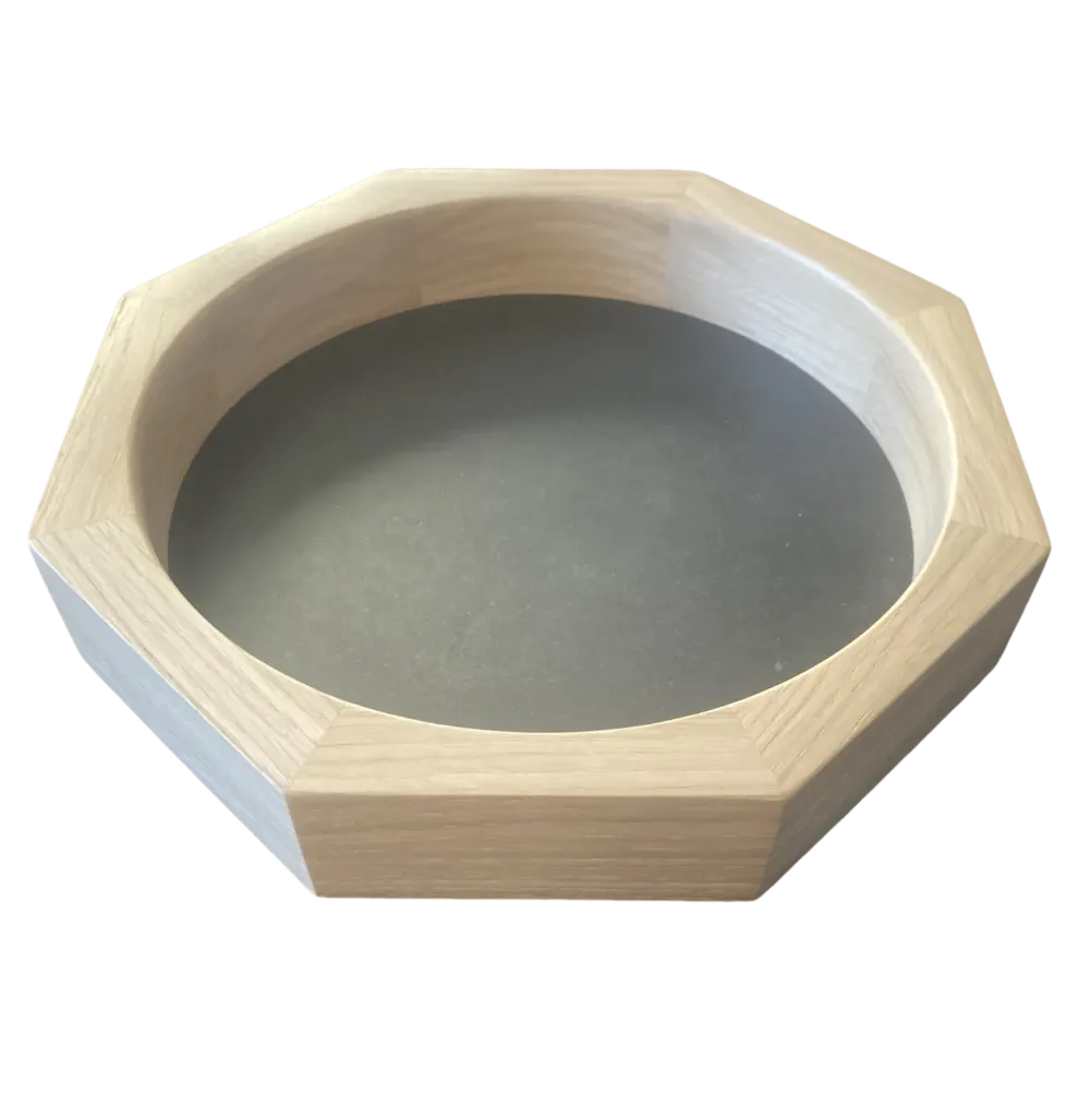 [26032702-01] Plateau de jeu en bois - Toupie & Dés (Aucune)